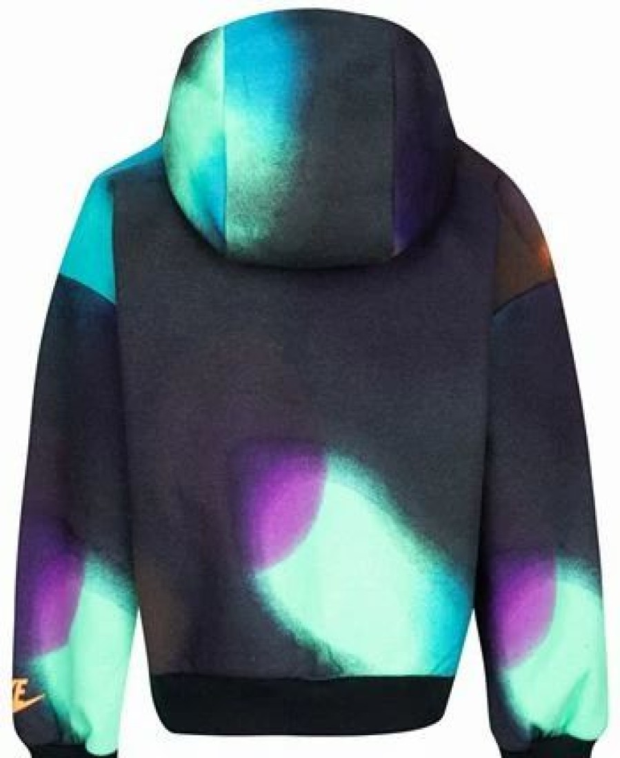 Kids * | Nike Toddler Boys Sportswear Illuminate Fleece Pullover Hoodie Black