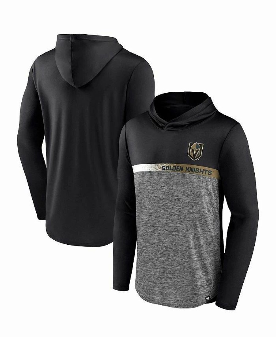 Sports Fan Shop * | Fanatics Men'S Branded Vegas Golden Knights Podium Defender Pullover Hoodie Black