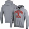 Sports Fan Shop * | Champion Men'S Illinois Fighting Illini High Motor Pullover Hoodie Heather Gray