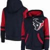 Sports Fan Shop * | Outerstuff Youth Houston Texans Stadium Full-Zip Hoodie Navy