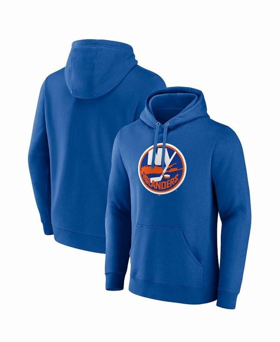 Sports Fan Shop * | Fanatics Men'S Branded New York Islanders Primary Logo Pullover Hoodie Royal