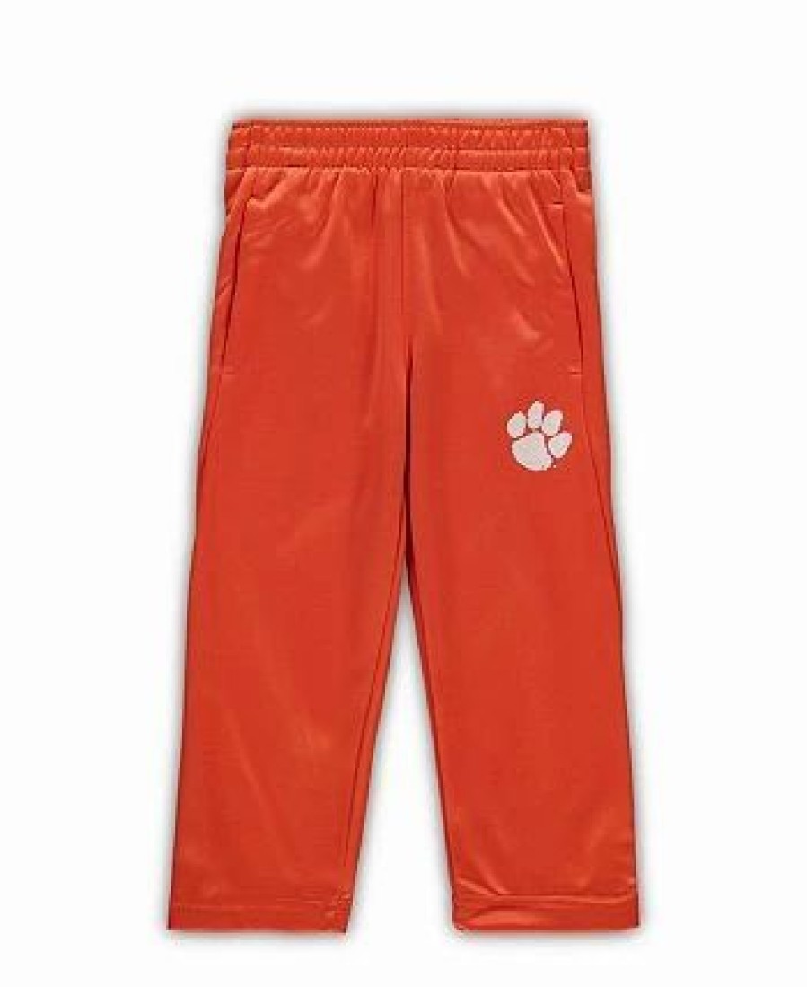 Sports Fan Shop * | Outerstuff Toddler Boys Clemson Tigers Poly Fleece Full-Zip Hoodie And Pants Set Orange