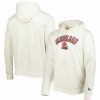 Sports Fan Shop * | New Era Men'S Cleveland Browns Sideline Chrome Pullover Hoodie Cream