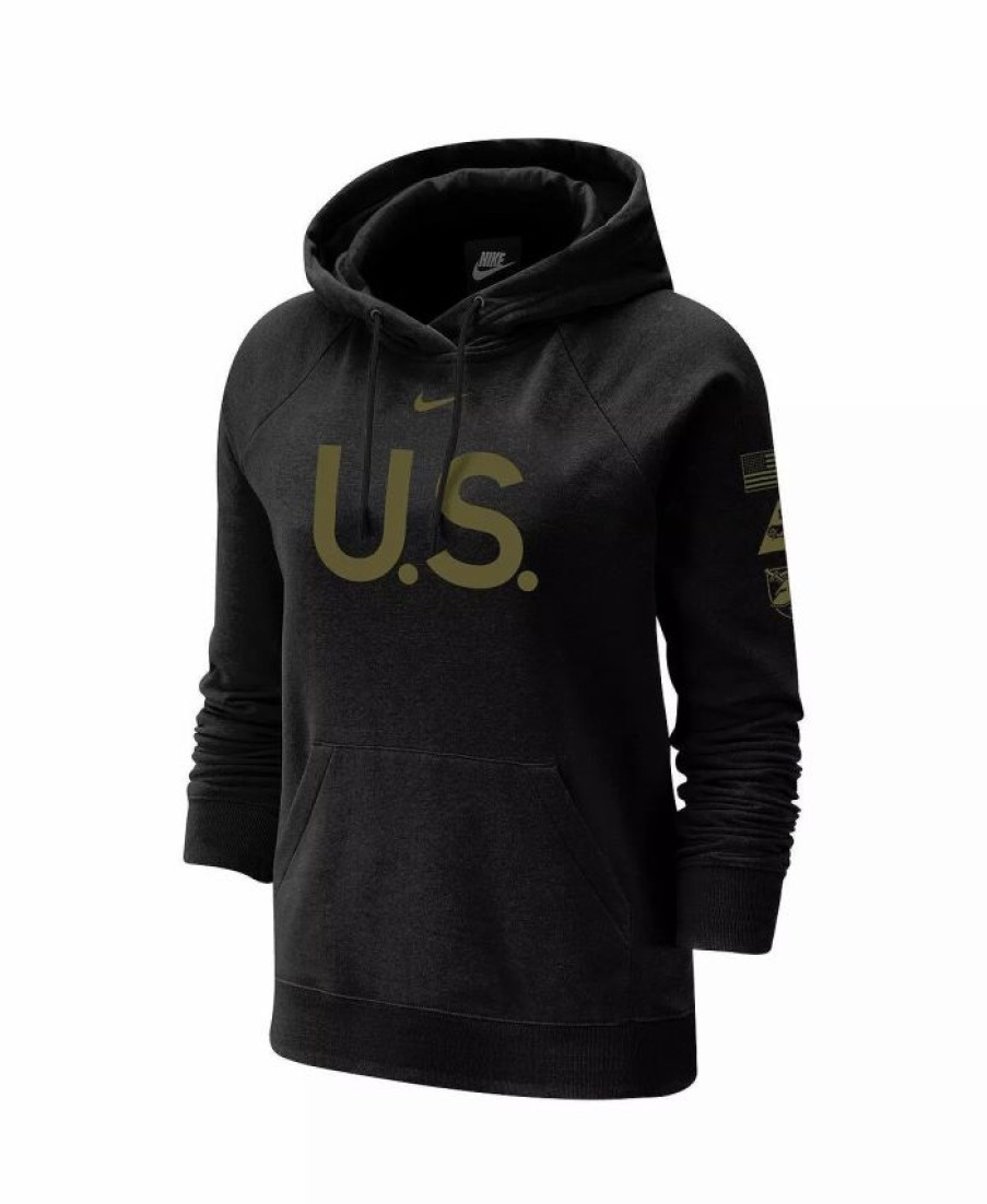 Sports Fan Shop * | Nike Women'S Army Knights 1St Armored Division Old Ironsides Operation Torch Pullover Hoodie Black