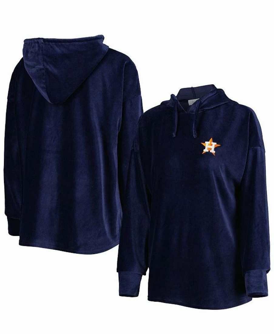 Sports Fan Shop * | Women'S Houston Astros End Line Pullover Hoodie Navy