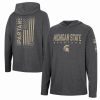 Sports Fan Shop * | Men'S Michigan State Spartans Team Oht Military-Inspired Appreciation Hoodie Long Sleeve T-Shirt Charcoal