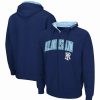 Sports Fan Shop * | Men'S Rhode Island Rams Arch And Logo 3.0 Full-Zip Hoodie Navy