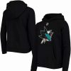 Sports Fan Shop * | Outerstuff Youth San Jose Sharks Primary Logo Pullover Hoodie Black