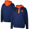 Sports Fan Shop * | Men'S Syracuse Orange Luge 3.0 Quarter-Zip Hoodie Navy