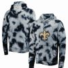 Sports Fan Shop * | New Era Men'S New Orleans Saints Team Tie-Dye Pullover Hoodie Black