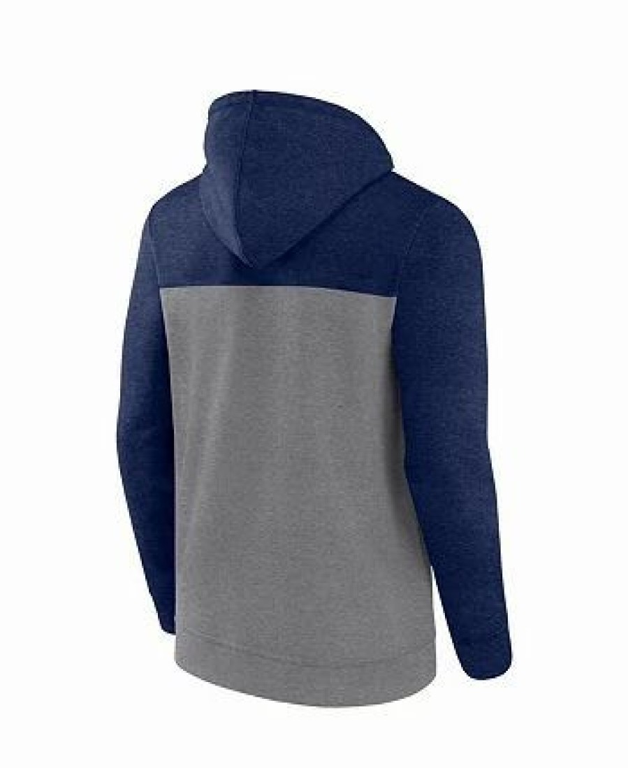 Sports Fan Shop * | Fanatics Men'S Branded Seattle Seahawks Down And Distance Full-Zip Hoodie Heather Gray