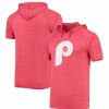 Sports Fan Shop * | Men'S Philadelphia Phillies Raglan Hoodie T-Shirt Red