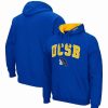 Sports Fan Shop * | Men'S Uc Santa Barbara Gauchos Arch And Logo Pullover Hoodie Blue