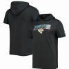 Sports Fan Shop * | New Era Men'S Heathered Jacksonville Jaguars Team Brushed Hoodie T-Shirt Black