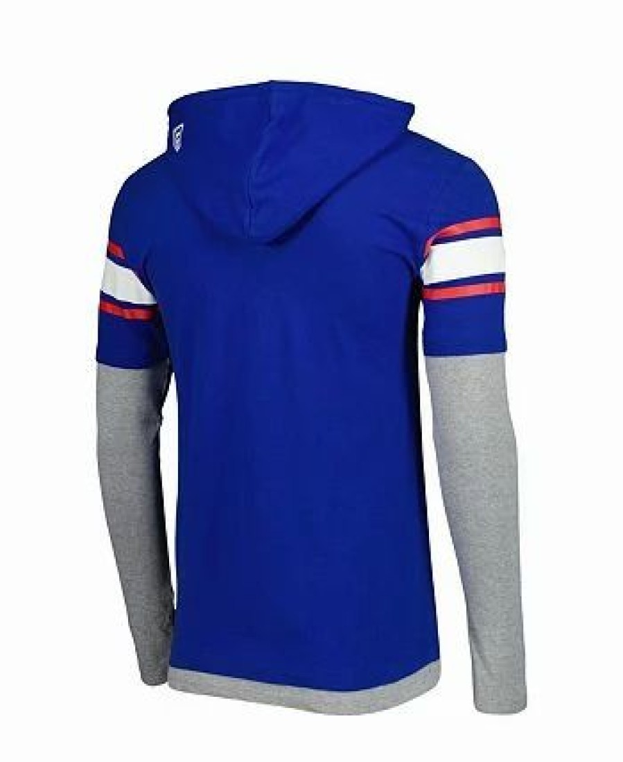 Sports Fan Shop * | New Era Men'S Buffalo Bills Long Sleeve Hoodie T-Shirt Royal