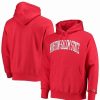 Sports Fan Shop * | Champion Men'S Winston-Salem State Rams Tall Arch Pullover Hoodie Red