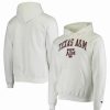 Sports Fan Shop * | Champion Men'S Texas A&M Aggies Campus Classic Pullover Hoodie White