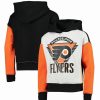 Sports Fan Shop * | Outerstuff Girls Youth Philadelphia Flyers Let'S Get Loud Pullover Hoodie Heathered Gray, Black