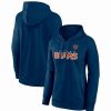 Sports Fan Shop * | Fanatics Women'S Branded Chicago Bears Checklist Crossover V-Neck Pullover Hoodie Navy