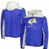 Sports Fan Shop * | New Era Men'S Los Angeles Rams Combine Authentic Hard Hitter Pullover Hoodie Royal