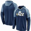 Sports Fan Shop * | Fanatics Men'S Branded Utah Jazz Made To Move Space Dye Raglan Pullover Hoodie Navy