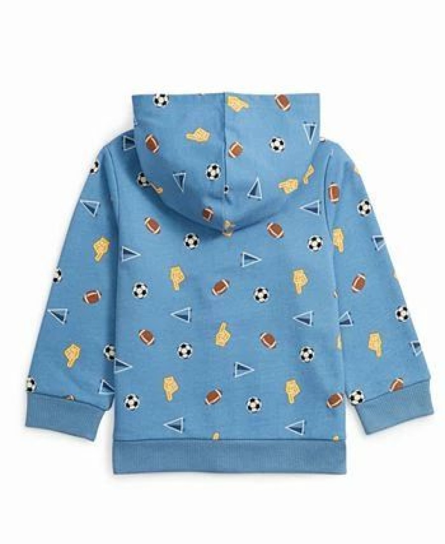 Kids * | Baby Boys Sports Zip Up Hoodie, Created For Macy'S Riviera