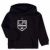 Sports Fan Shop * | Outerstuff Little Boys Los Angeles Kings Primary Logo Pullover Hoodie Black