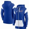 Sports Fan Shop * | Nike Women'S Buffalo Bills Plus Size Monaco Full-Zip Hoodie Royal, White