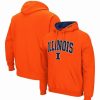 Sports Fan Shop * | Men'S Illinois Fighting Illini Arch And Logo 3.0 Pullover Hoodie Orange