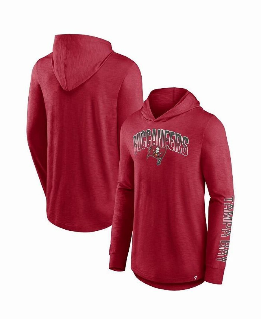 Sports Fan Shop * | Fanatics Men'S Branded Tampa Bay Buccaneers Front Runner Pullover Hoodie Red