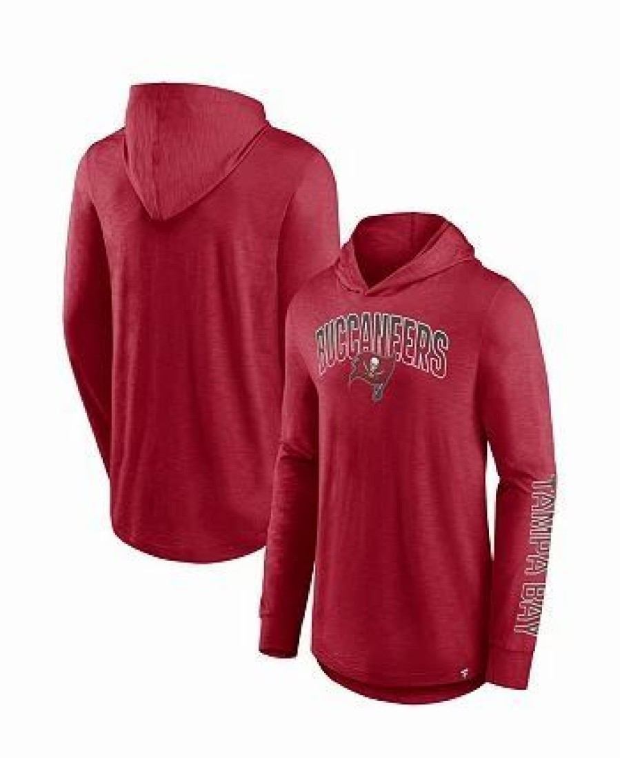 Sports Fan Shop * | Fanatics Men'S Branded Tampa Bay Buccaneers Front Runner Pullover Hoodie Red