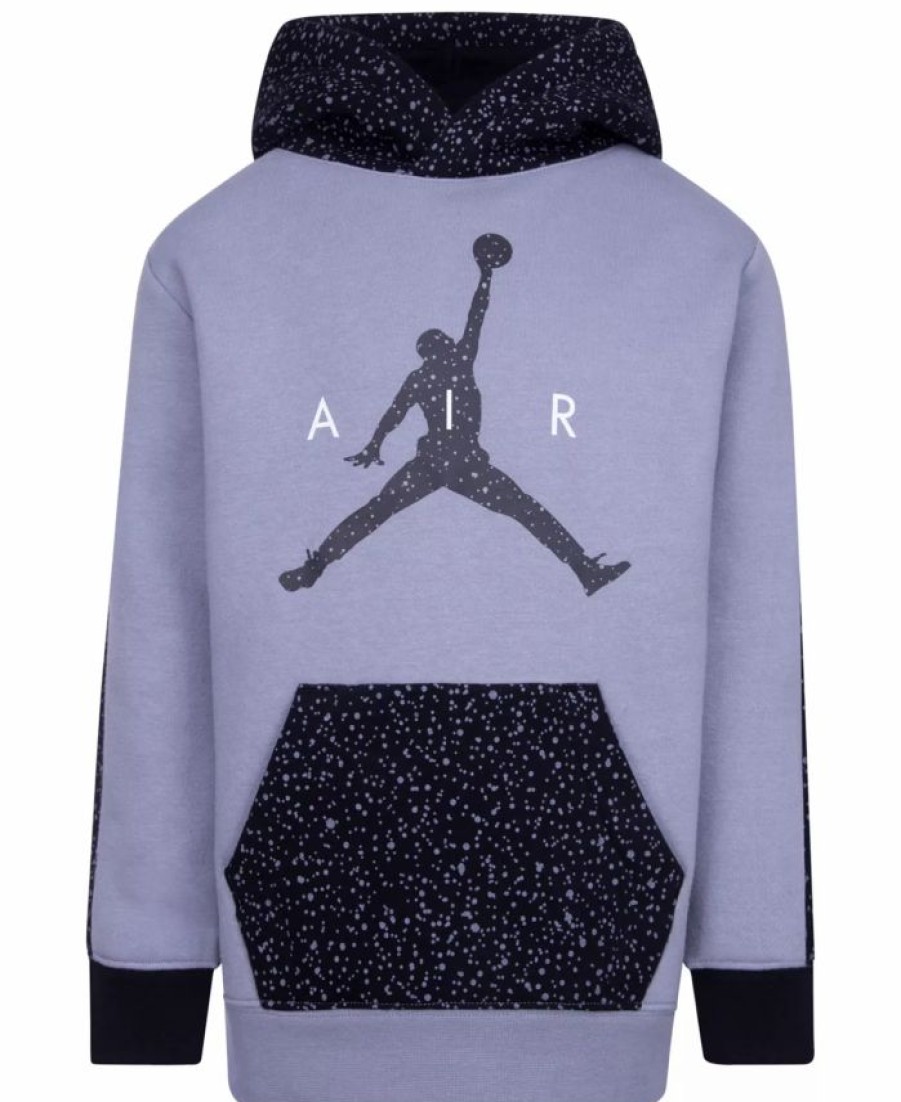 Kids * | Jordan Air Little Boys Speckled Pullover Hoodie Sweatshirt, Only At Macy'S