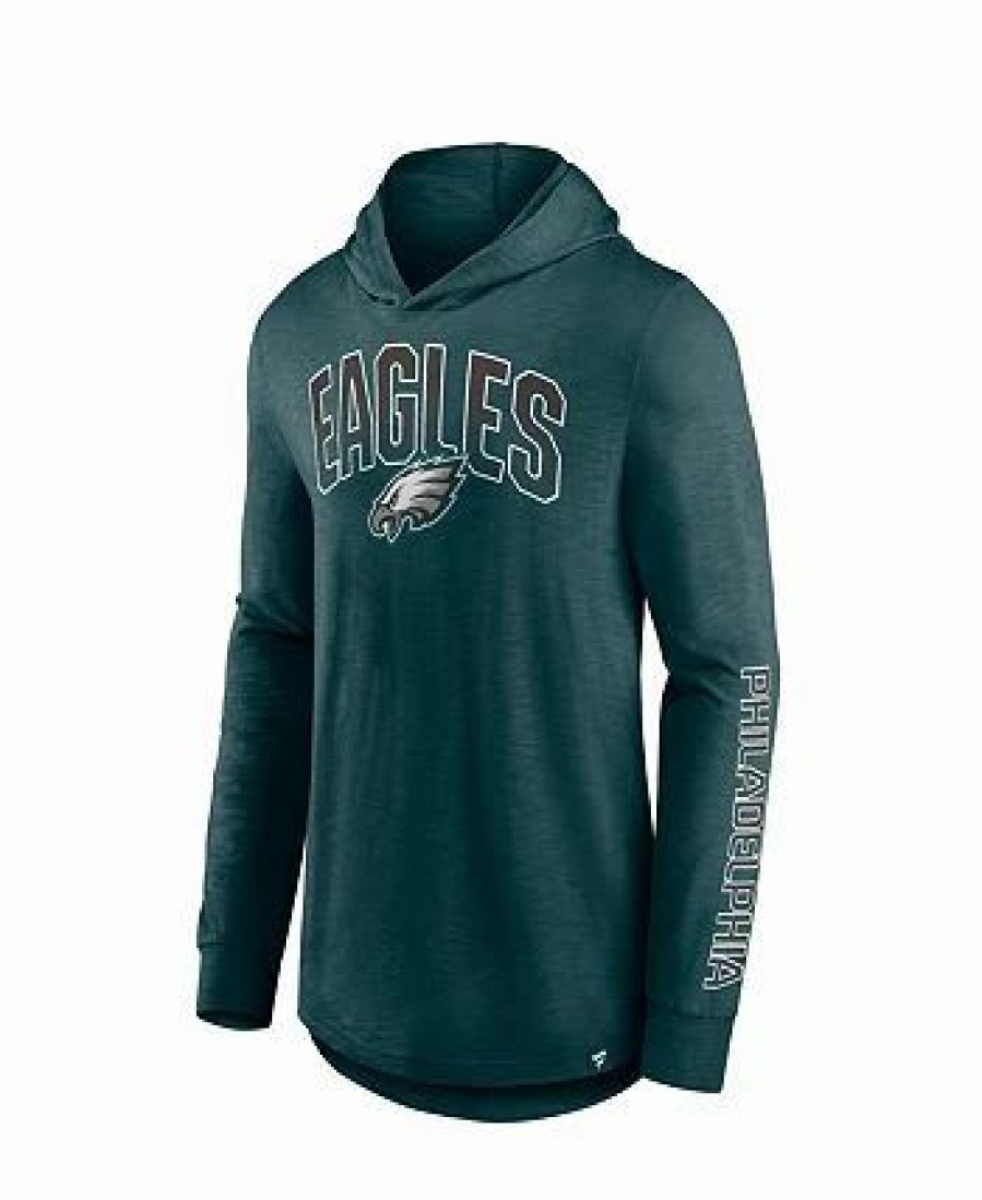 Sports Fan Shop * | Fanatics Men'S Branded Philadelphia Eagles Front Runner Pullover Hoodie Midnight Green