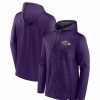 Sports Fan Shop * | Fanatics Men'S Branded Baltimore Ravens Ball Carrier Full-Zip Hoodie Purple, Black