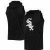 Sports Fan Shop * | Men'S Chicago White Sox Sleeveless Pullover Hoodie Black