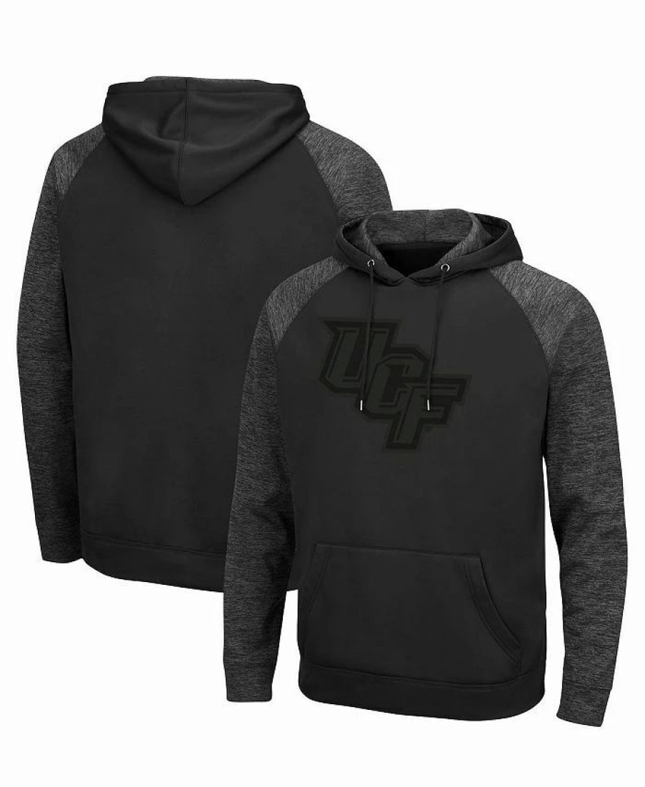 Sports Fan Shop * | Men'S Ucf Knights Out 3.0 Tonal Raglan Pullover Hoodie Black