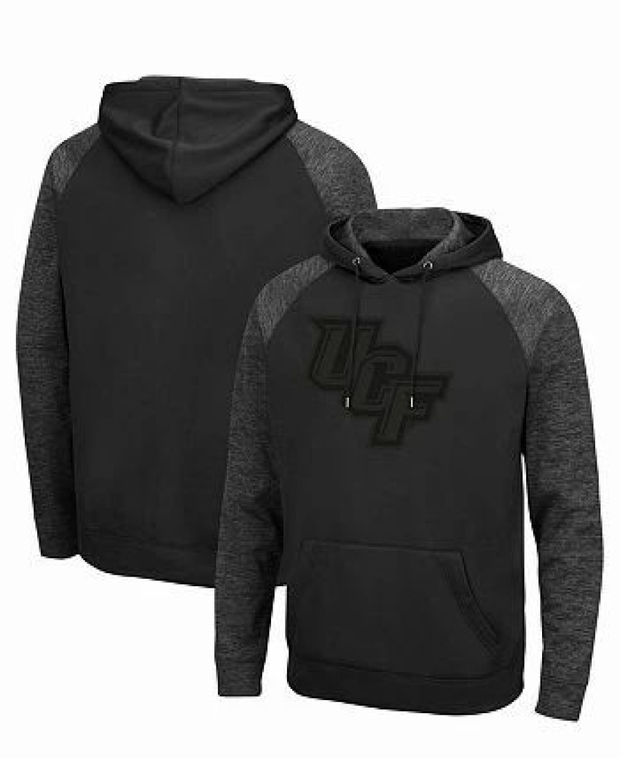 Sports Fan Shop * | Men'S Ucf Knights Out 3.0 Tonal Raglan Pullover Hoodie Black