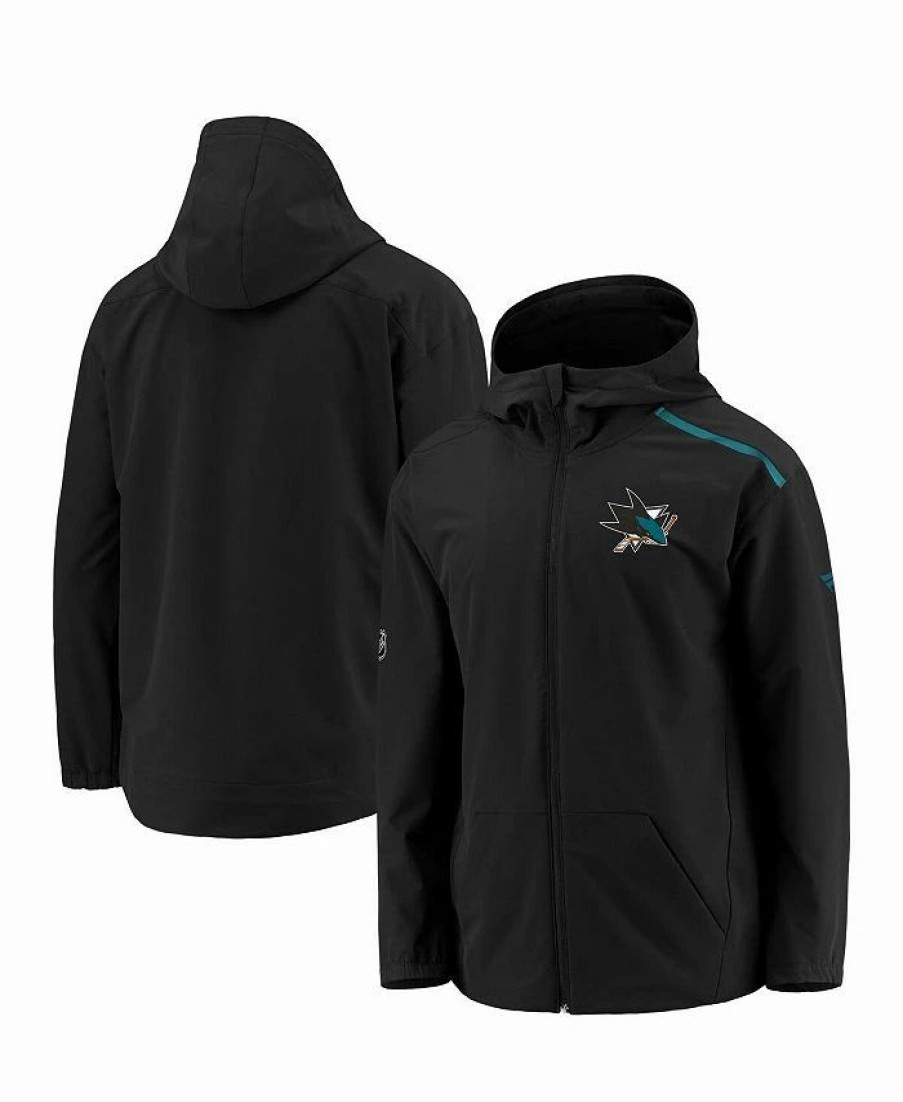 Sports Fan Shop * | Fanatics Women'S Branded San Jose Sharks Rinkside Full-Zip Hoodie Black