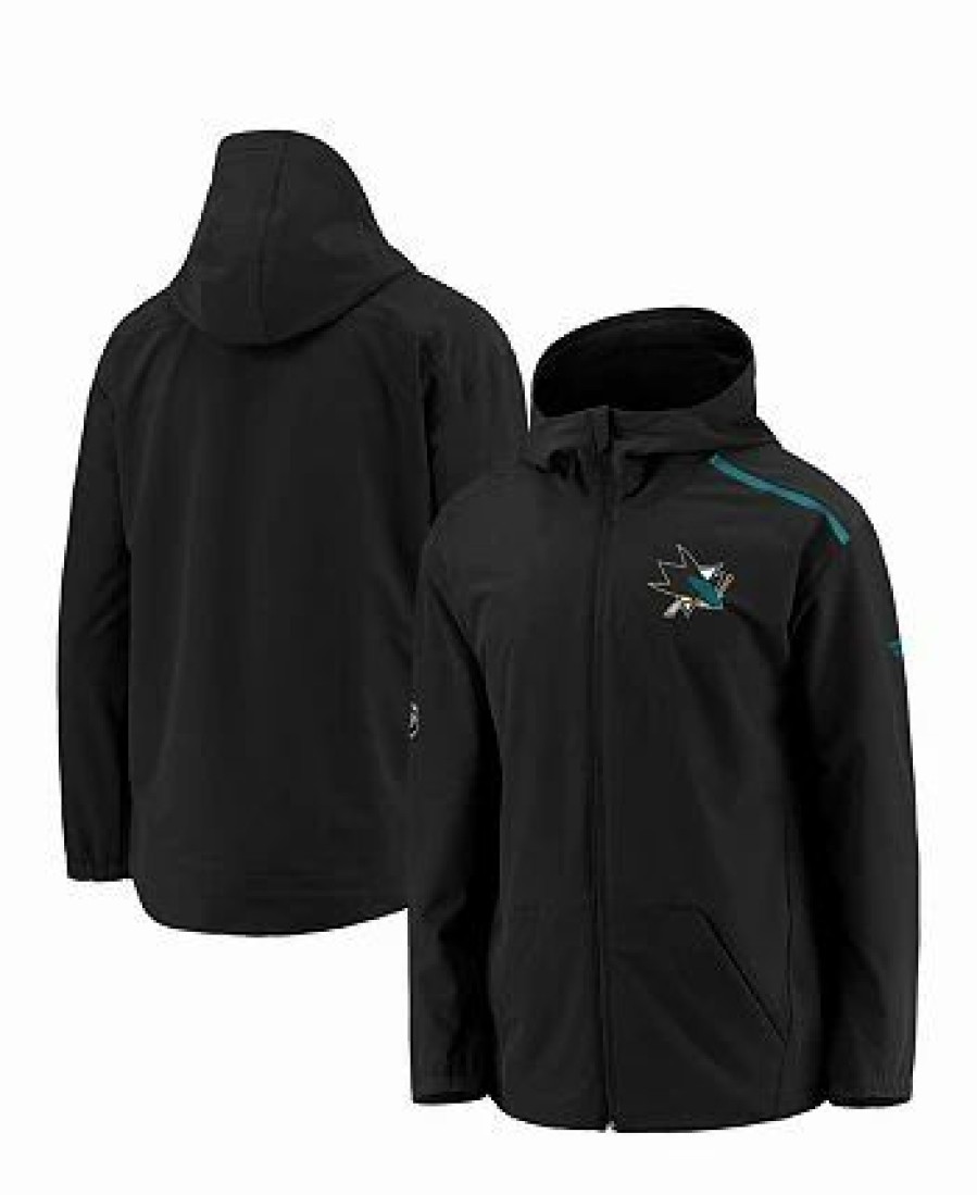 Sports Fan Shop * | Fanatics Women'S Branded San Jose Sharks Rinkside Full-Zip Hoodie Black