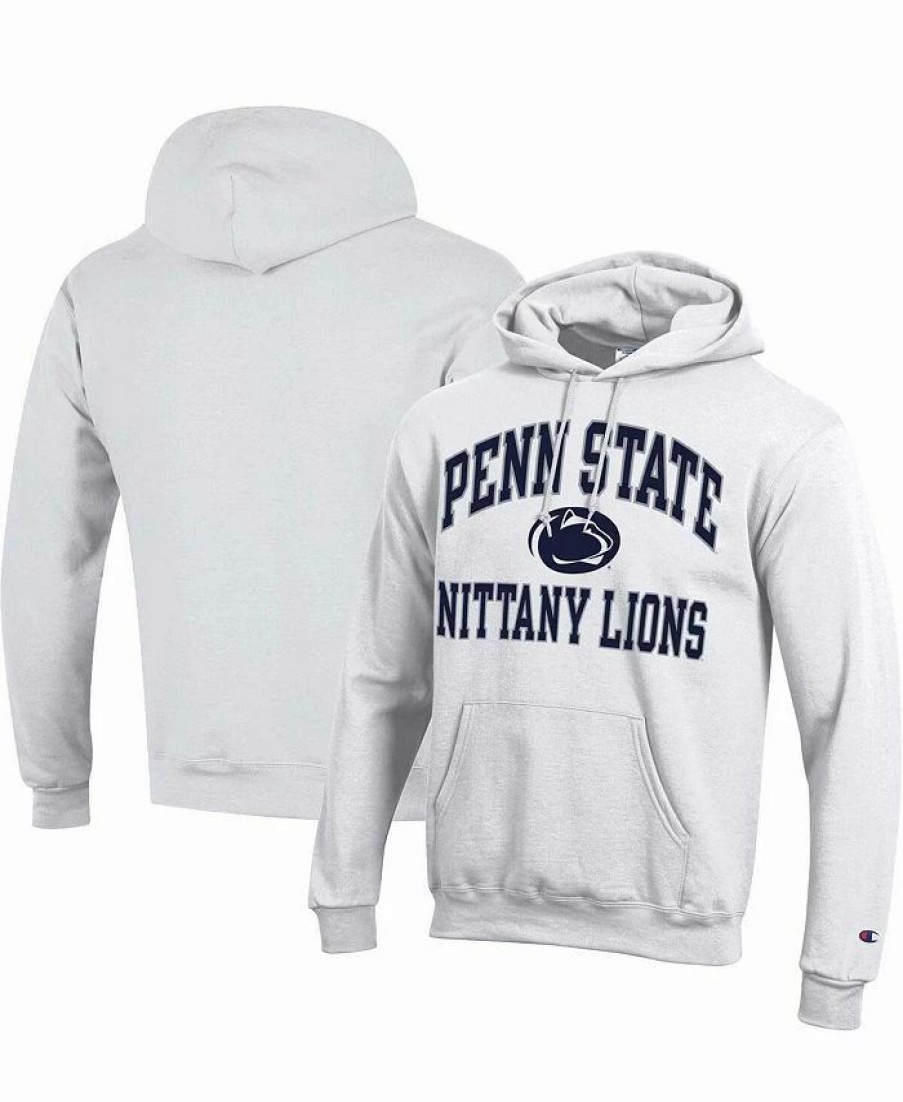 Sports Fan Shop * | Champion Men'S Penn State Nittany Lions High Motor Pullover Hoodie White