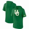 Sports Fan Shop * | Fanatics Men'S Branded Oregon Ducks Approach Run Short Sleeve Pullover Hoodie Green