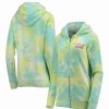 Sports Fan Shop * | New Era Women'S Tampa Bay Buccaneers Ice-Dye Full-Zip Hoodie White