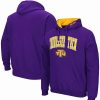 Sports Fan Shop * | Men'S Tennessee Tech Golden Eagles Arch & Logo Pullover Hoodie Purple