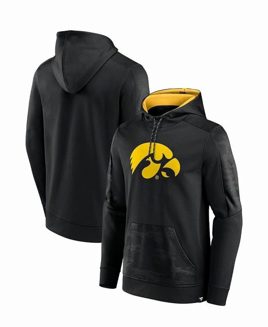 Sports Fan Shop * | Fanatics Men'S Branded Iowa Hawkeyes On The Ball Pullover Hoodie Black