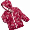 Kids * | Baby Boys Fire Truck Zip Up Hoodie, Created For Macy'S Sweet Raspberry