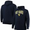 Sports Fan Shop * | Champion Men'S West Virginia Mountaineers Big And Tall Arch Over Logo Powerblend Pullover Hoodie Navy