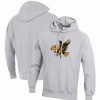 Sports Fan Shop * | Champion Men'S Heathered Gray Iowa Hawkeyes Vault Logo Reverse Weave Pullover Hoodie Heather Gray