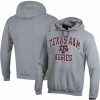 Sports Fan Shop * | Champion Men'S Texas A&M Aggies High Motor Pullover Hoodie Heather Gray