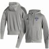 Sports Fan Shop * | Adidas Men'S Buffalo Sabres Fashion Full-Zip Hoodie Heathered Gray