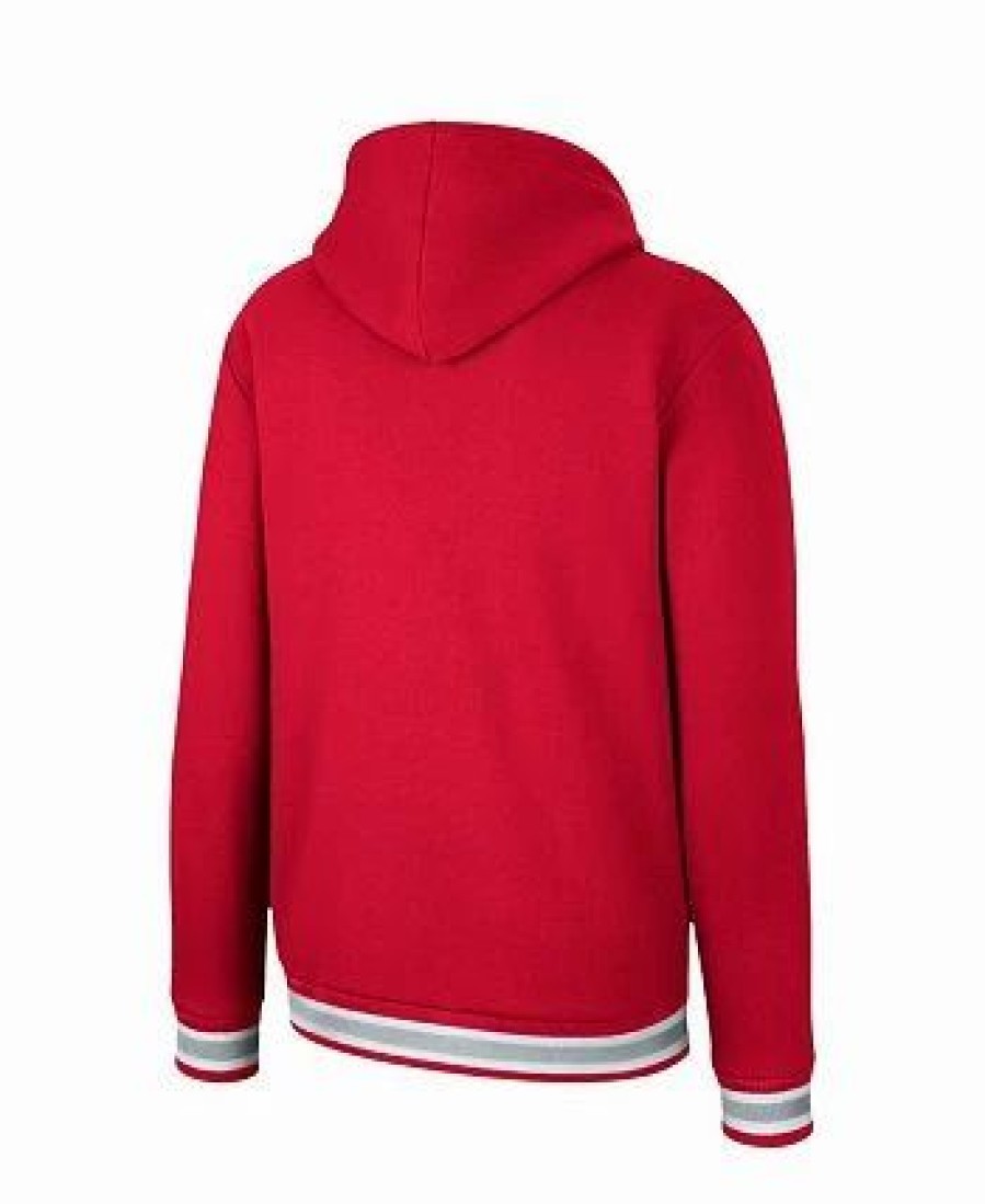 Sports Fan Shop * | Men'S Ohio State Buckeyes Varsity Arch Pullover Hoodie Scarlet